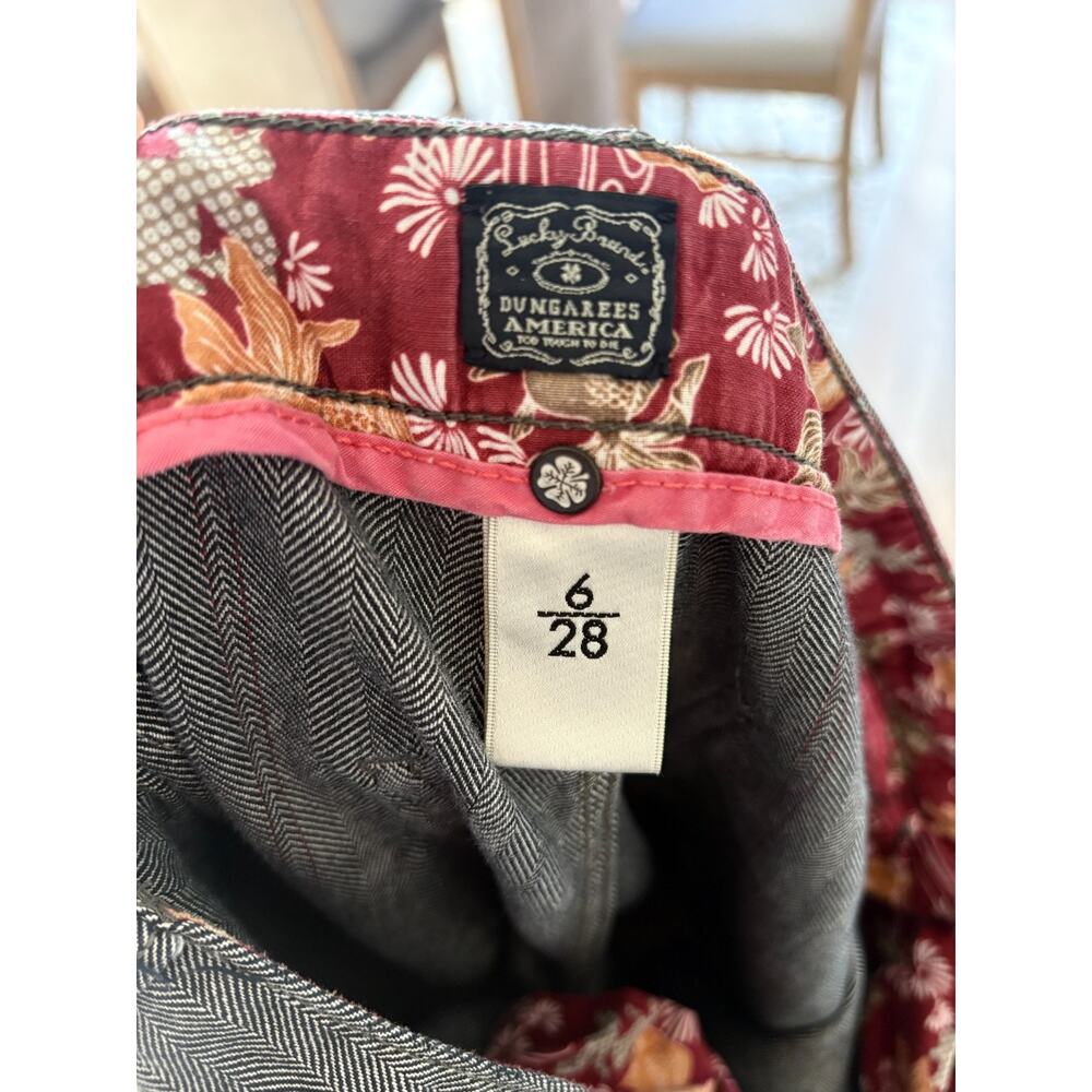 Lucky Brand Vintage Y2K Gray Pinstripe Low Rise Flare Pants Size 6 (fits small) - Picture 4 of 6